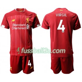 Günstige Fußballtrikots Liverpool VIRGIL 4 Kinder Heimtrikot 2019/20